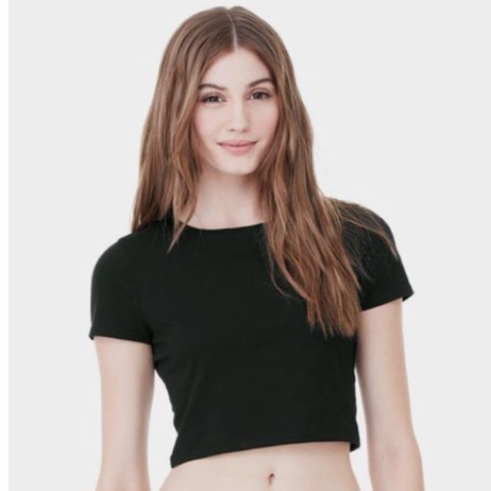 Express black crop top